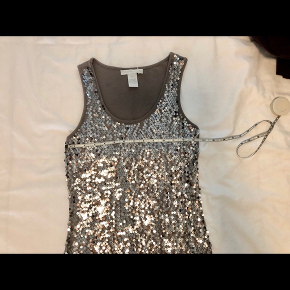DesignHistory Gray Sequin Top XS/S - Picture 6 of 6